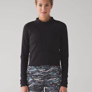 Lululemon Hill and Valley Mock Neck Black